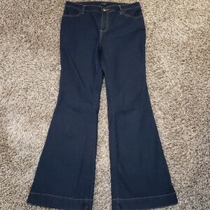 Daisy Fuentes Dark Blue Flare Jeans